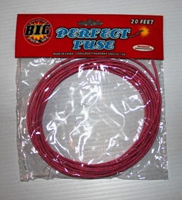 20ft Pink PERFECT hobby fuse 10 seconds