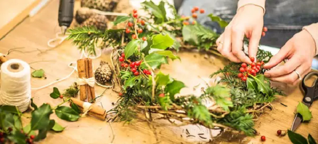 Decorating with Holly