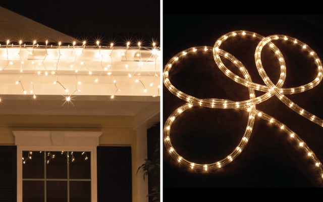 Icicle and Rope Lights